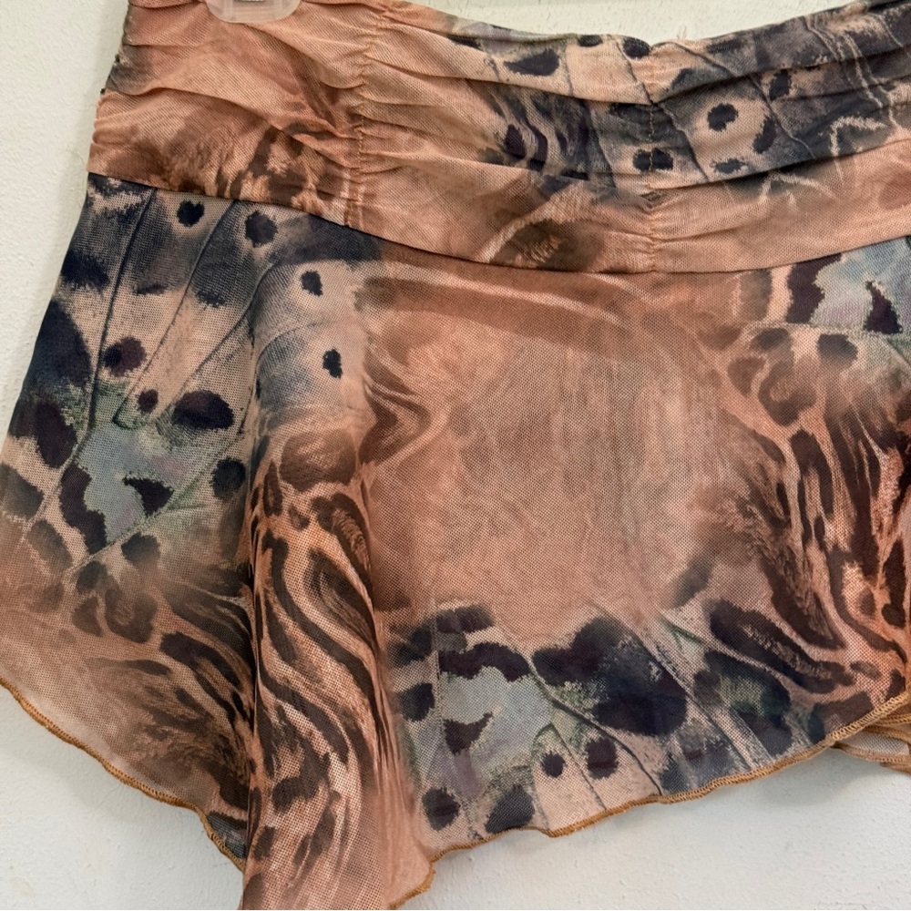 I.AM.GIA Animal Print Asymmetrical Skirt S - Picture 3 of 6